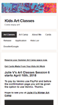 Mobile Screenshot of kidsartclasses.info